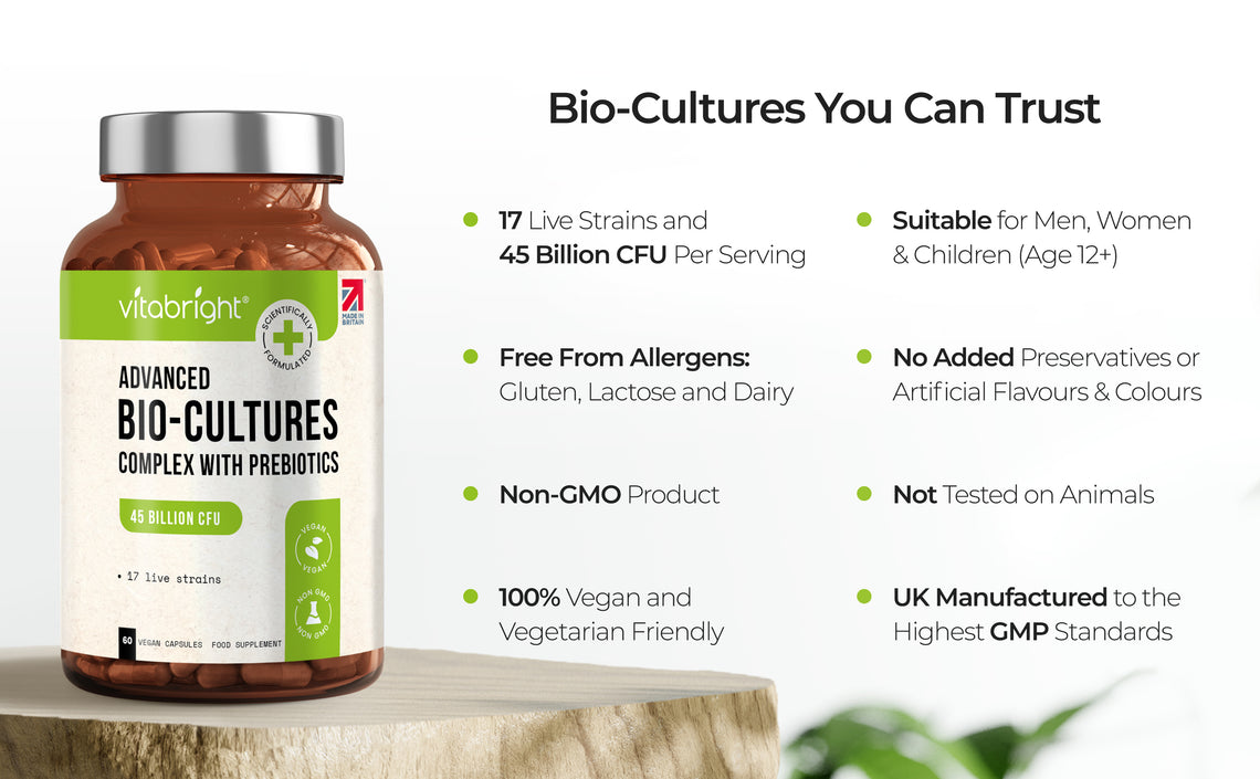 Bio Cultures Probiotic, 45 Billion CFUs 17 Strain