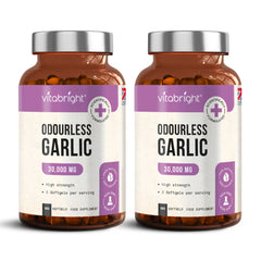 Garlic Capsules - High Strength 30,000mg - 180 Odourless Softgels