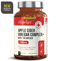 Apple Cider Vinegar Complex with Inulin, Probiotics, Turmeric, Ginger & Cayenne Pepper