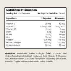 Marine Collagen Complex | 1165mg | 9 Powerful Nutrients | Advanced Formula